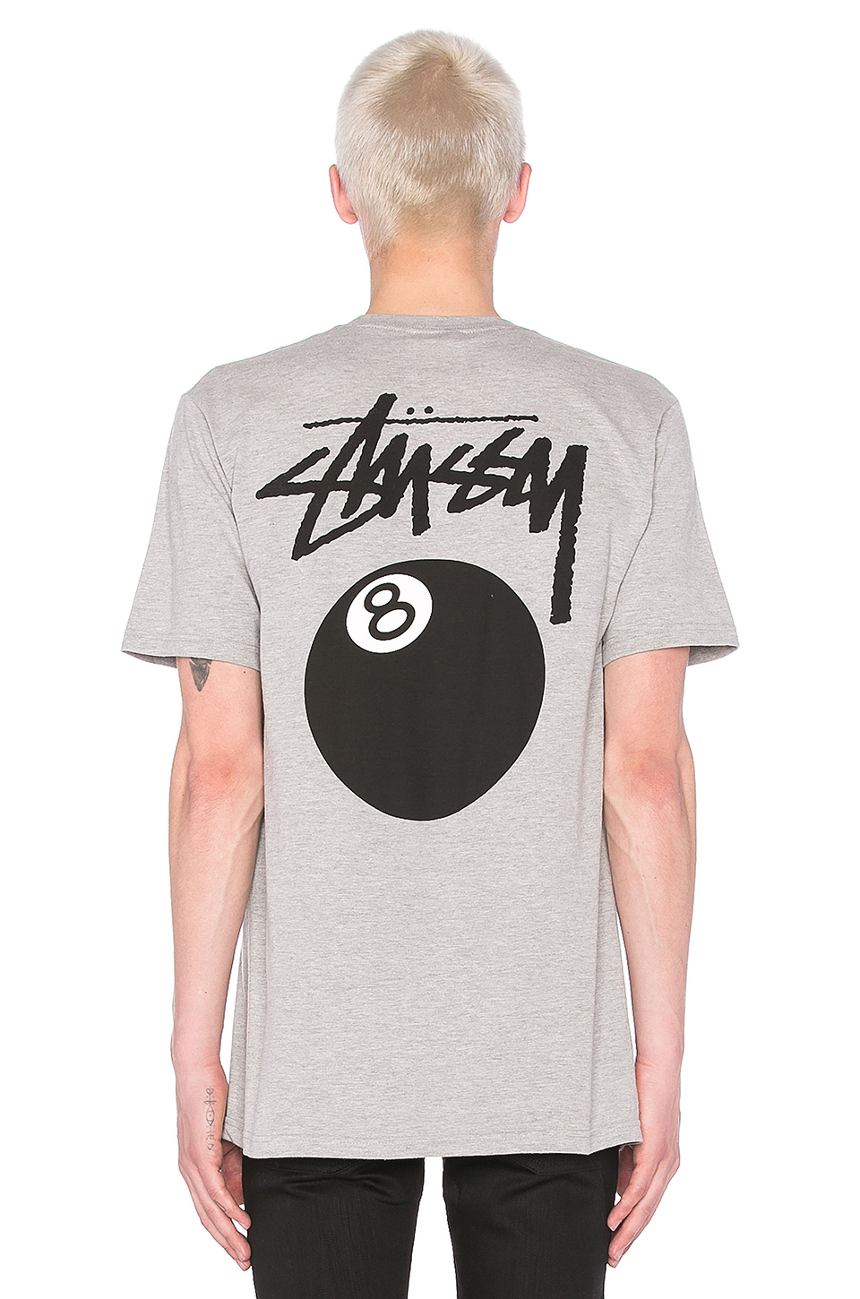 stussy grey tshirt